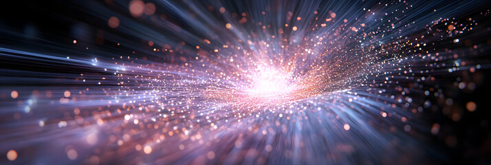 Technology special effects light effects particle background