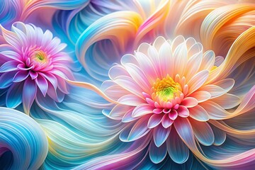Modern Flower Line Art: Abstract Floral Patterns Digital Backgrounds