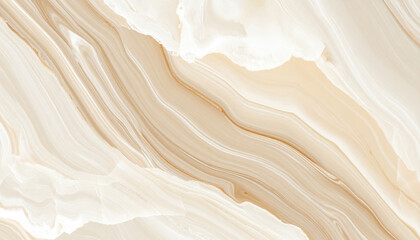 Obraz premium Elegant cream marble stone with smooth, flowing patterns and subtle veins, perfect for interior design and decor. This classic texture adds touch of luxury and sophistication to any space