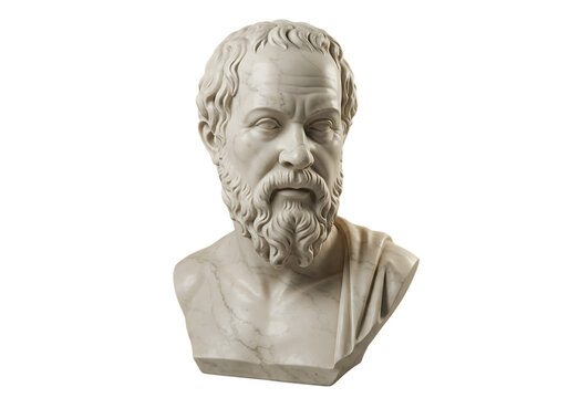 Timeless Wisdom: Marble Bust of Socrates, Ancient Greek Philosopher