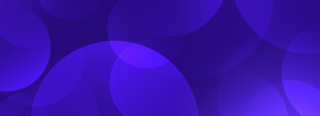 Glowing purple gradient circle background. Geometric technology overlap sphere wallpaper. Abstract bokeh texture for poster, banner, business template, medical design. Vector drops concept backdrop