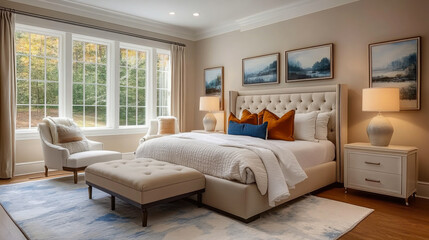 master bedroom with a warm and inviting atmosphere