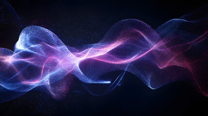 Fototapeta premium Technology special effects light effects particle background