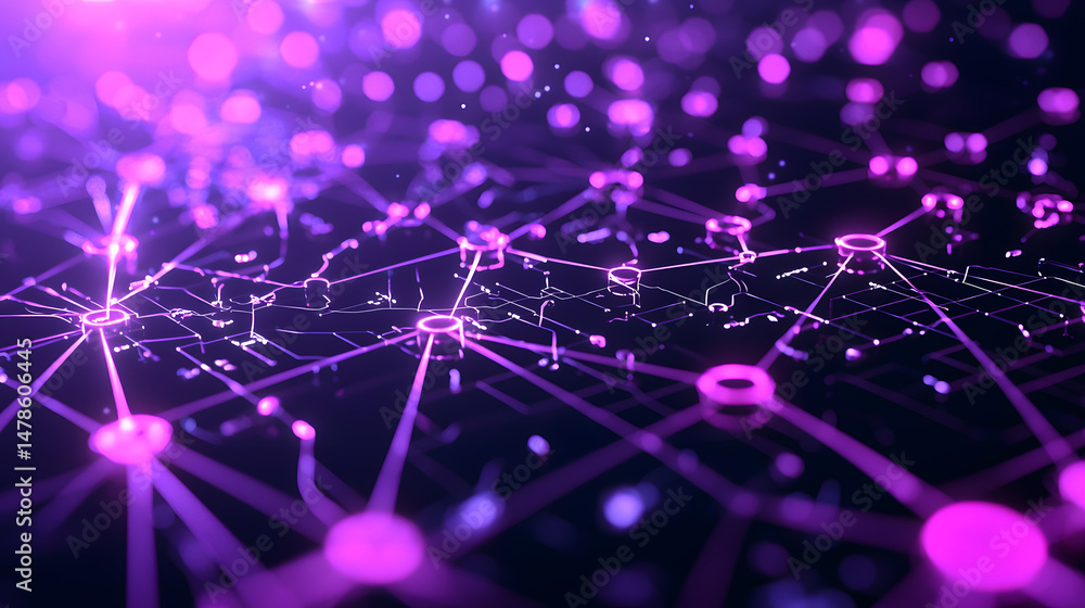 Poster visualizing machine learning processes digital realm infographic tech environment neural network con