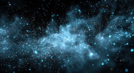 Abstract digital artwork of ethereal nebulae formations.