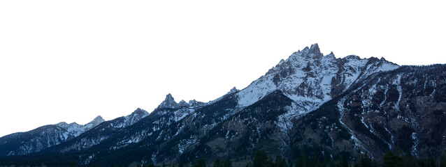 Snowy Mountain Hills Transparent Image