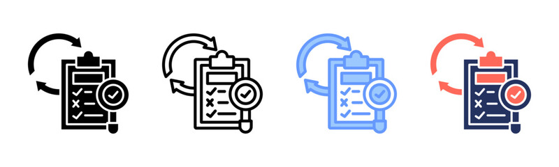 Evaluation icon sheet multiple style collection