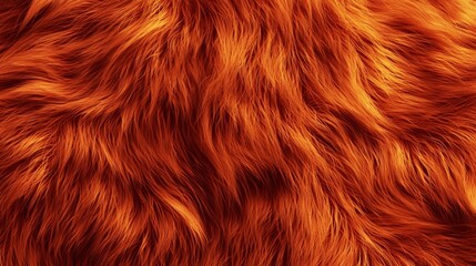 Naklejka premium Intricate details of textured orange fur depicted in illustration.