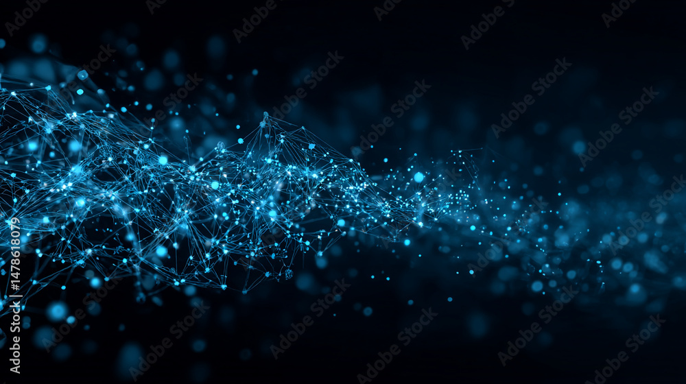 Poster abstract network connection digital background technology science and innovation concept