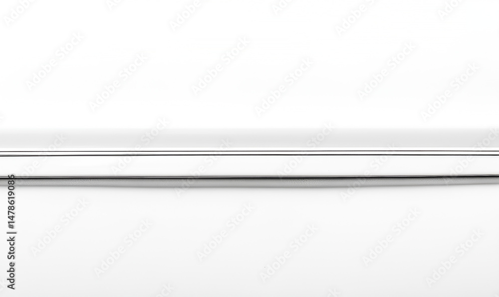 Poster horizontal silver bar and black lines with a gradient effect on white background minimalist design