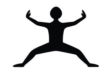 Black Silhouette Yoga Poses for Flexibility Improvement Style