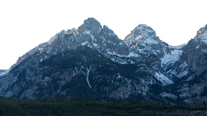 Fototapeta premium Simple Snowy Hills Transparent Image