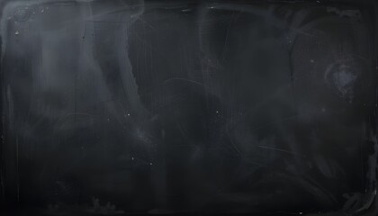 Background Texture of a Blank Blackboard/Chalkboard with a Smooth, Dark Surface for Writing or Design








