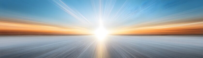 Radiant celestial expanse at sunrise or sunset.