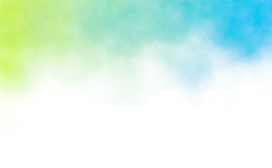 Color smoke clouds glowing effect on transparent background, fog steam smoke explosion effect overlay background. Colorful clouds fluffy graphics resources