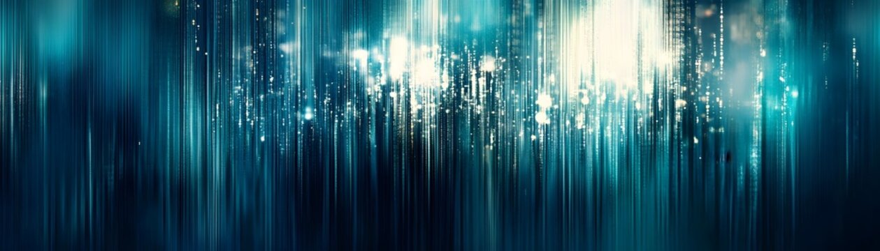 Abstract digital city lightscape