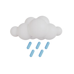 Cloud with rainy weather and storm, thunderbolt or flash of lightning on weather forecast