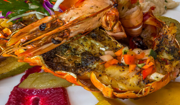 Langouste et gambas