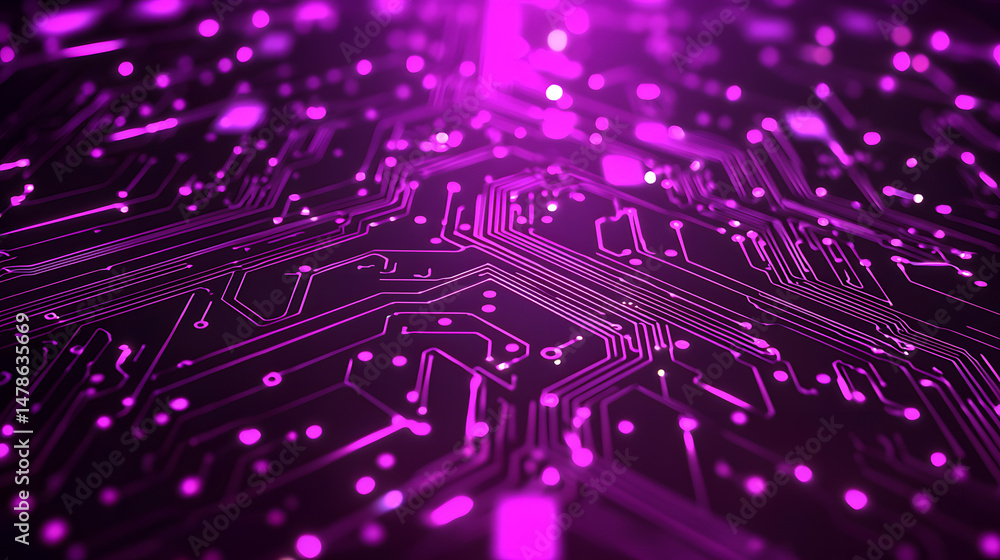Poster exploring circuit board patterns digital realm graphic design technology abstract futuristic