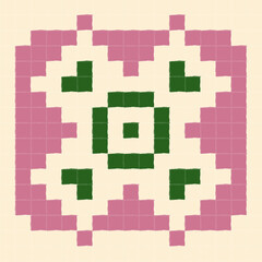 Hand-Drawn Woven Fabric Style Background