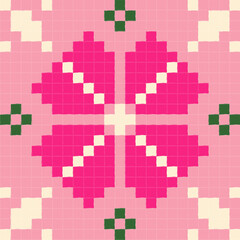 Cultural Hand-Drawn Weaving Motif