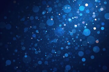 Abstract Blue Bokeh Background with Sparkling Lights and Shimmering Effects Ideal for Festive Designs and Celebrations