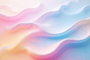 Dreamy Pastel Swirls Abstract Background of Soft, Undulating Textures in a Calming Color Palette