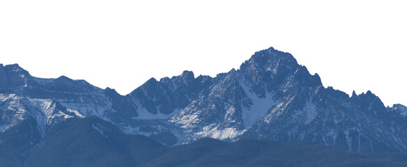 Snowy Hill Range Transparent PNG