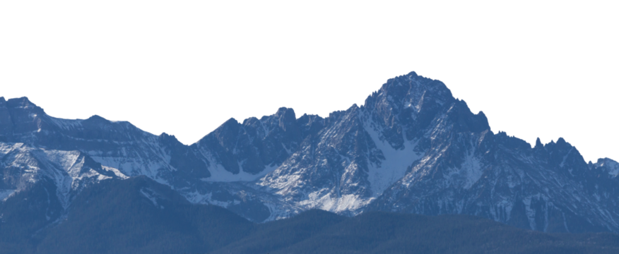Snowy Hill Range Transparent PNG