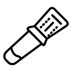 Electric Razor Icon, Line Art Vector of Personal Grooming Device