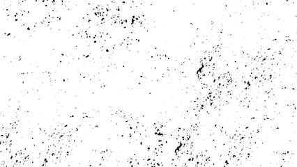 Distressed black texture. Dark grainy texture on white background. Rusted white effect. Grunge design elements. Vector illustration.
