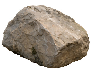 Close-Up of a Rock Boulder Isolated on transparent background cutout, PNG file, Cutout file