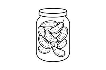 Honey Jar Line Art Vector – Minimalist Black and White Illustration