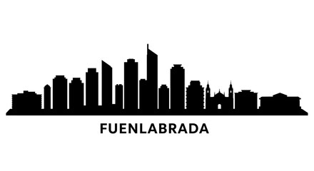 Naklejka premium Fuenlabrada Skyline Spain Cityscape.