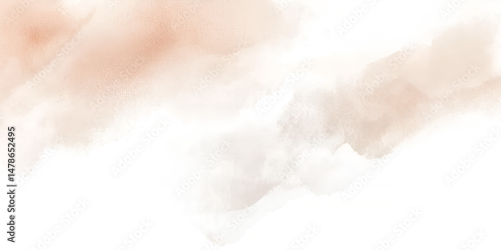 Poster artistic and delicate watercolor washes in earthy tones creating a serene and elegant design element
