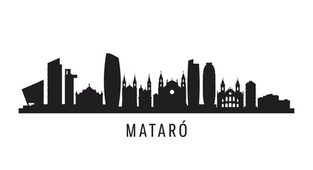 Naklejka premium Matar Skyline Vector City Silhouette.