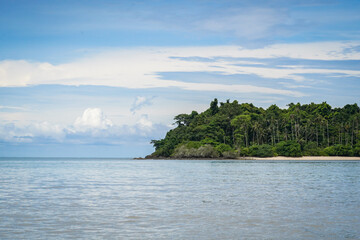 the atmosphere of the island in thailand with dramatic tone