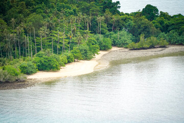 the atmosphere of the island in thailand with dramatic tone