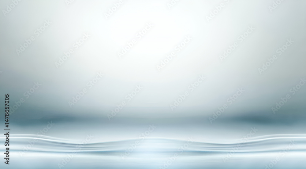 Poster abstract and soft blue gradient background featuring a subtle wavy pattern representing a clean mode