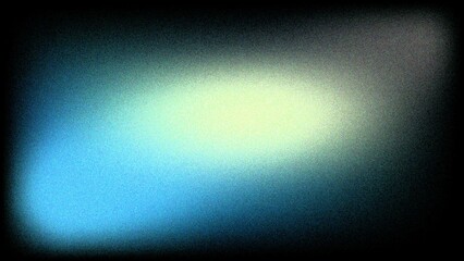 Abstract grainy blue and green gradient background with dark vignette perfect for digital design