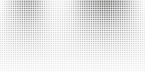 Halftone gradient. Dotted gradient, smooth dots spraying and halftones dot background seamless horizontal geometric pattern vector template set eps 10
