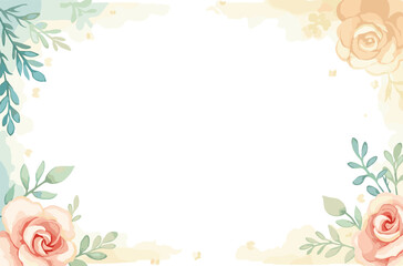Fototapeta premium watercolor background on white background 