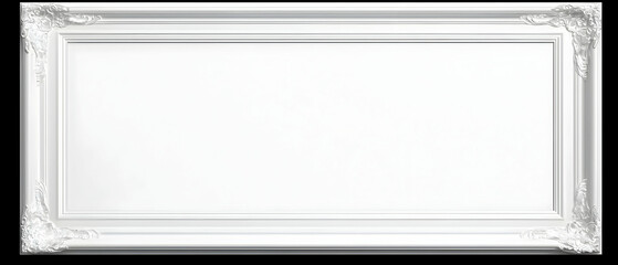 White Ornamental Picture Frame
