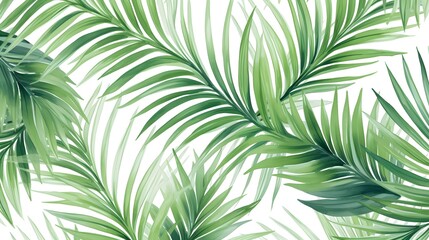 Vibrant Exotic Tropical Watercolor Hawaiian Background for Designs
