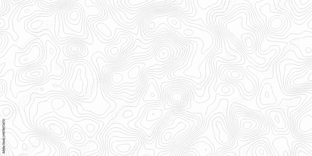 Poster minimal lines topographic contour lines grid map seamless pattern. geographic mountain relief. abstr