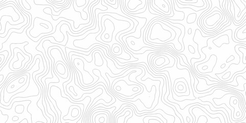 Topographic map. Geographic mountain relief. Abstract lines background. Contour maps. Vector illustration, Topo contour map on white background, Topographic contour lines vector map seamless pattern.