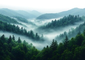 Misty mountain range (1)