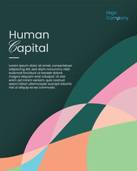 Template layout design for feed social media