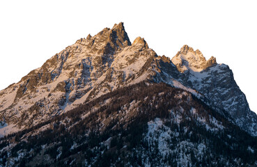 Snowy Mountain Slopes Transparent