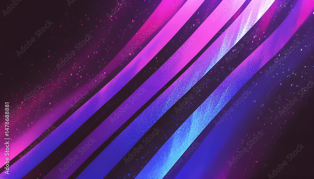 Poster abstract gradient background with diagonal lines in a vibrant purple and blue color palette creating